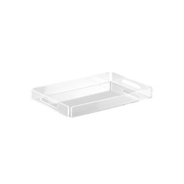 0100400-Vesta vassoio piccolo Like Water in plexiglass trasparente Candida Celiento