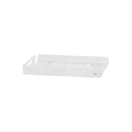 0100480-Vesta vassoio piccolo Like Water in plexiglass effetto ghiaccio Candida Celiento