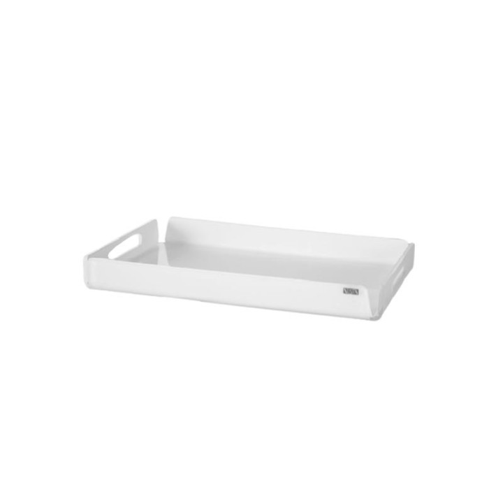 01004-bia-Vesta vassoio piccolo Like Water in plexiglass bianco Candida Celiento