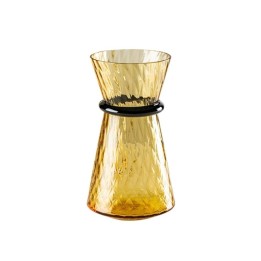 Venini Vaso Tiara ambra con filo orizzonte alto 32 cm