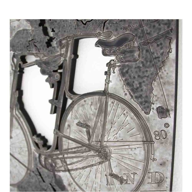 L:A:S quadro Tandem decoro nero 48x48cm