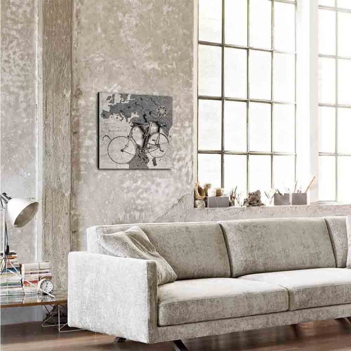 LAS Quadro Tandem in MDF intagliato nero 48 × 48 cm