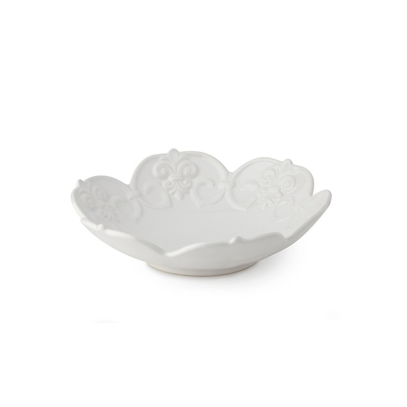 Ciotola Decorativa a Forma di Fiore in Porcellana Bianca – Hervit Creations (Ø 15 x H 4 cm)