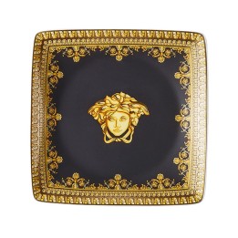 Versace Coppetta quadrata Baroque Nero 12 × 12 cm