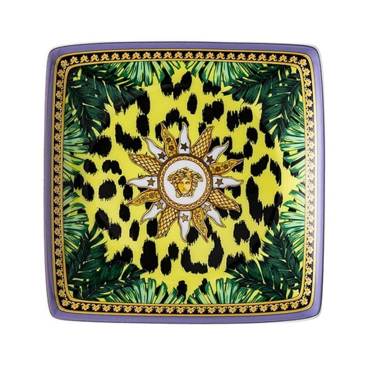 Versace Coppetta quadrata Jungle Animalier 12 × 12 cm