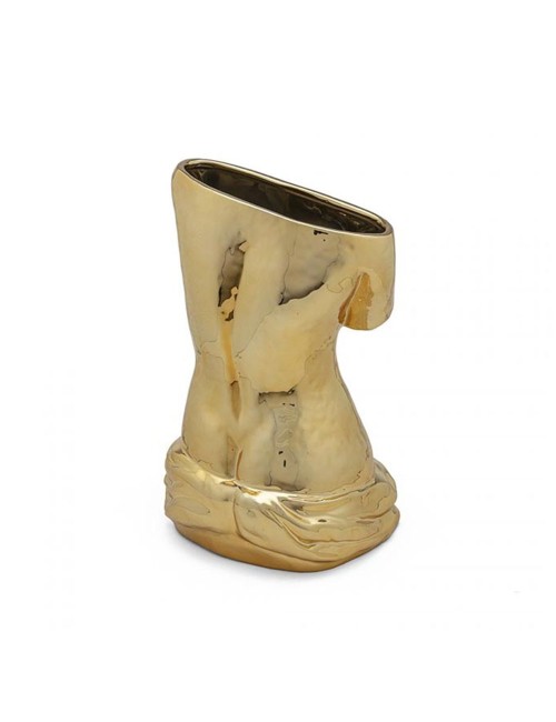 VASO IN CERAMICA "MILO" ORO Cm.28x25,5  h.38,5