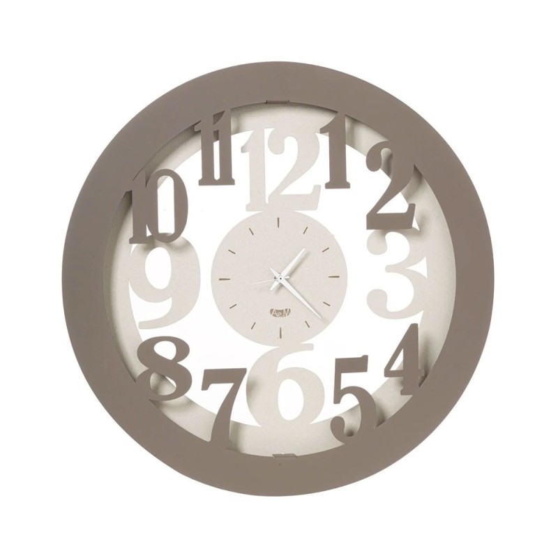 Orologio Ready Avorio-Fango di Arti e Mestieri – Ø50 cm