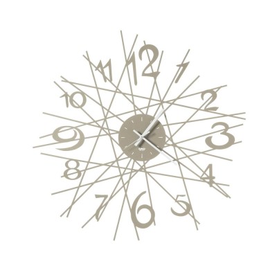 Orologio da Parete Zig Zag Arte e Mestieri Beige