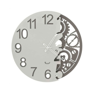 Orologio Full Meccano Fango-Avorio Ø60 cm – Arti e Mestieri