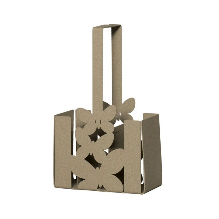 Arti e Mestieri Portaposate Butterfly beige in ferro