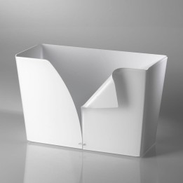 Vesta Portariviste Eco in plexiglass bianco