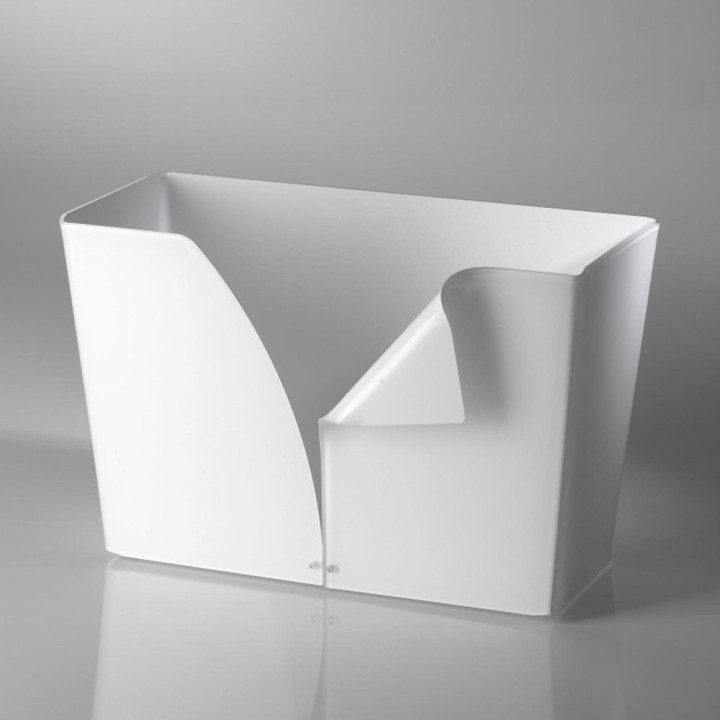 Vesta Portariviste Eco in plexiglass bianco
