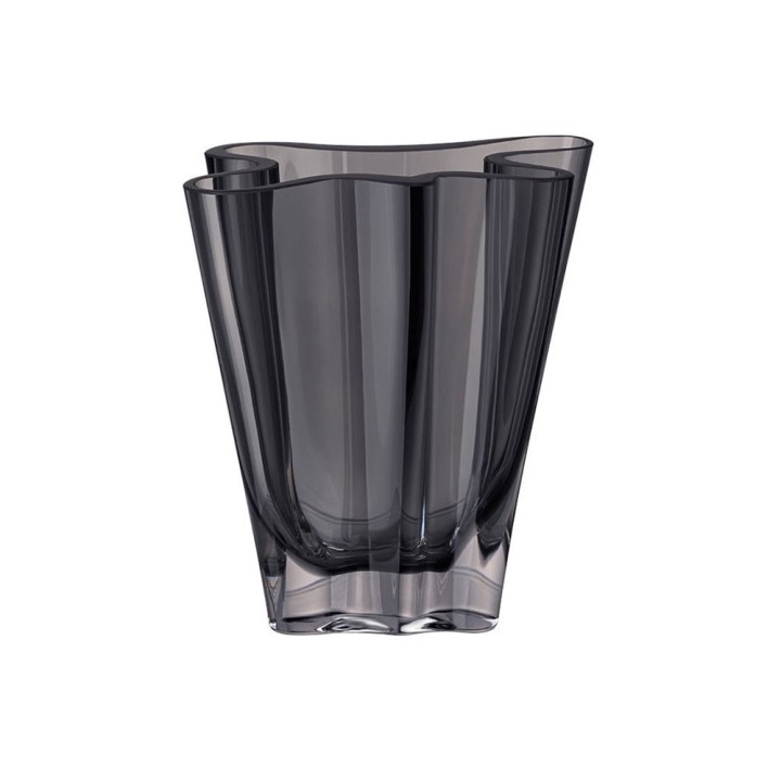 Rosenthal Vaso Flux Grau in vetro alto 14 cm
