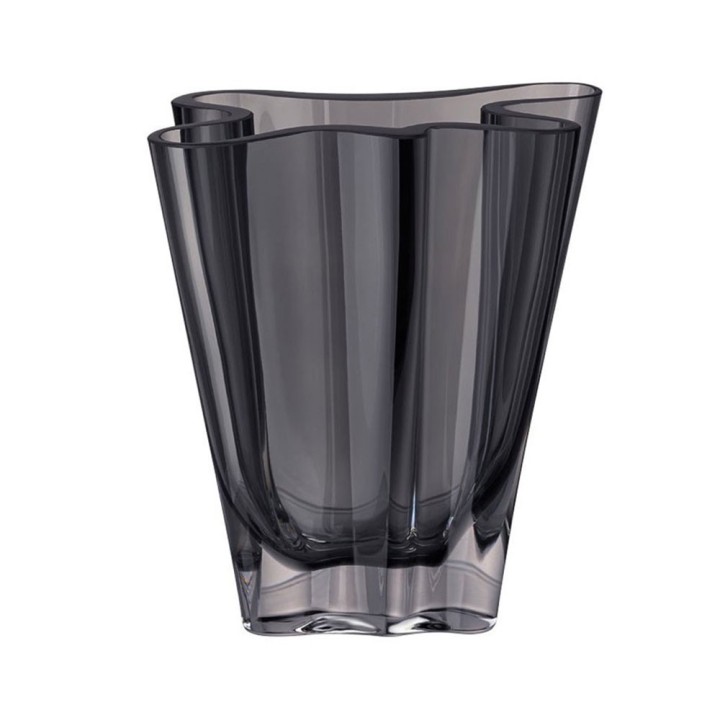 Rosenthal Vaso Flux Grau in vetro alto 26 cm