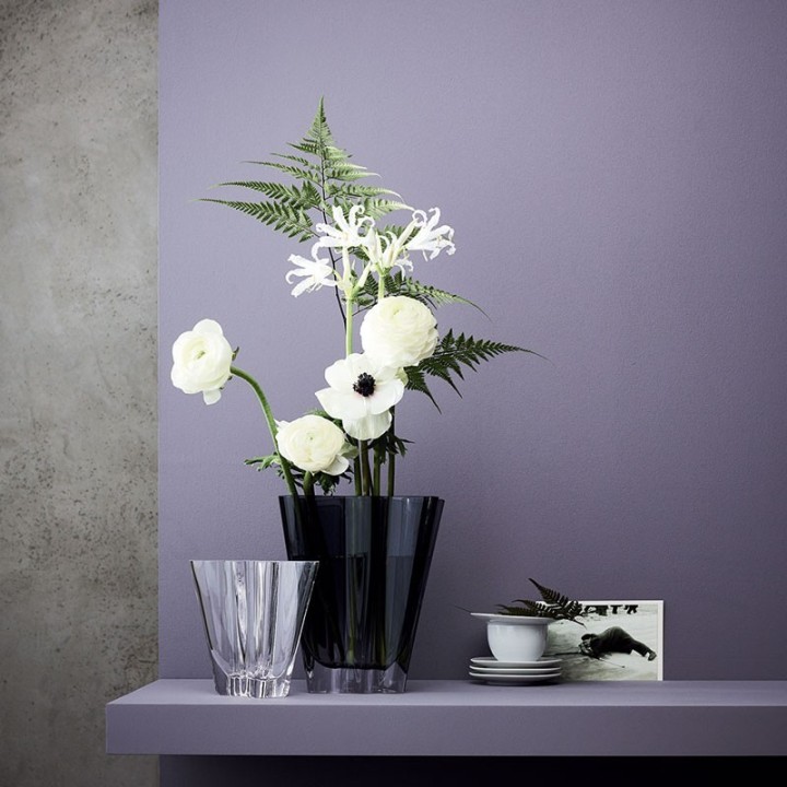 Rosenthal Vaso Flux Violett in vetro alto 26 cm