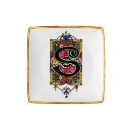 Versace Coppetta quadrata Holiday Alphabet S 12 × 12 cm