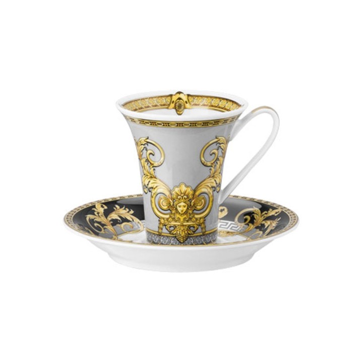 Versace 2 tazzine espresso con piattino da 90 ml