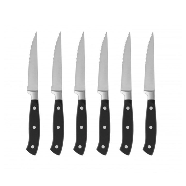 Brandani Set di 6 coltelli da bistecca inox 23 cm