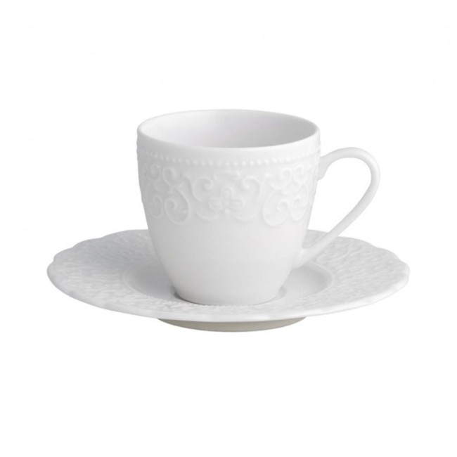 SET 6TAZZA CAFFE GRAN GALA BONE PORCELAIN