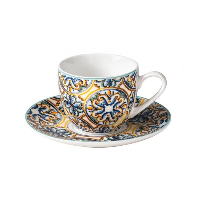 TAZZINA CAFFE MEDICEA SET 2 PZ NEW BONE CHINA