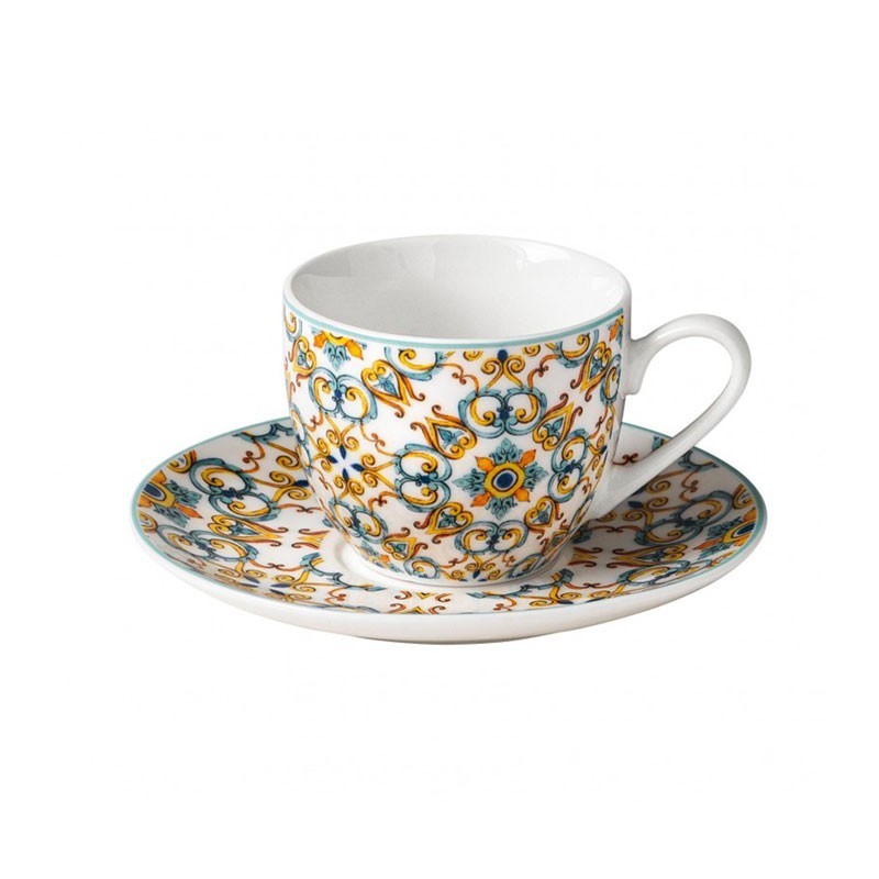 TAZZINA CAFFE MEDICEA SET 2 PZ NEW BONE CHINA