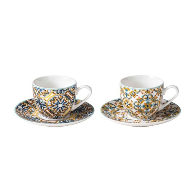 TAZZINA CAFFE MEDICEA SET 2 PZ NEW BONE CHINA
