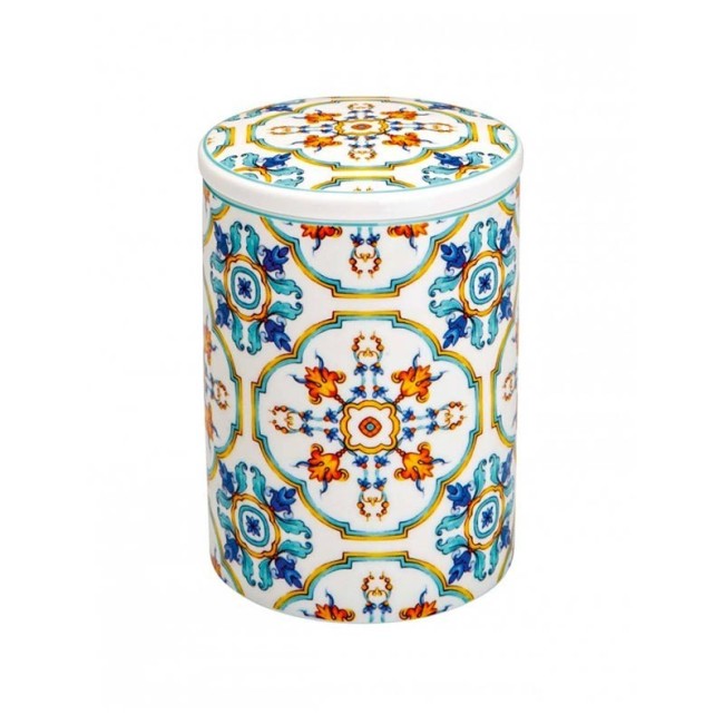Brandani Barattolo Medicea New Bone China – Con Coperchio – Ø10x13.5h cm