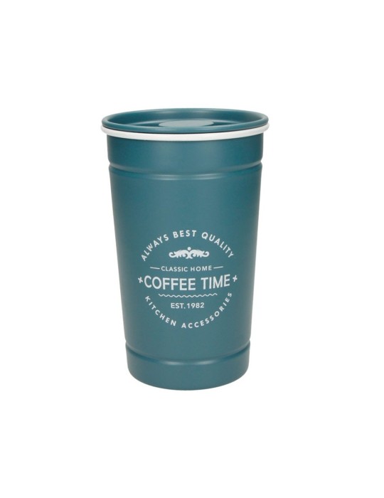 Barattolo Coffee Time Petrolio Brandani – Contenitore da Cucina Design Industriale