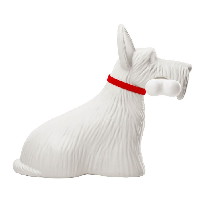 Qeeboo Lampada Scottie bianca LED ricaricabile