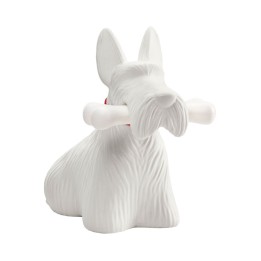 Qeeboo Lampada Scottie bianca LED ricaricabile
