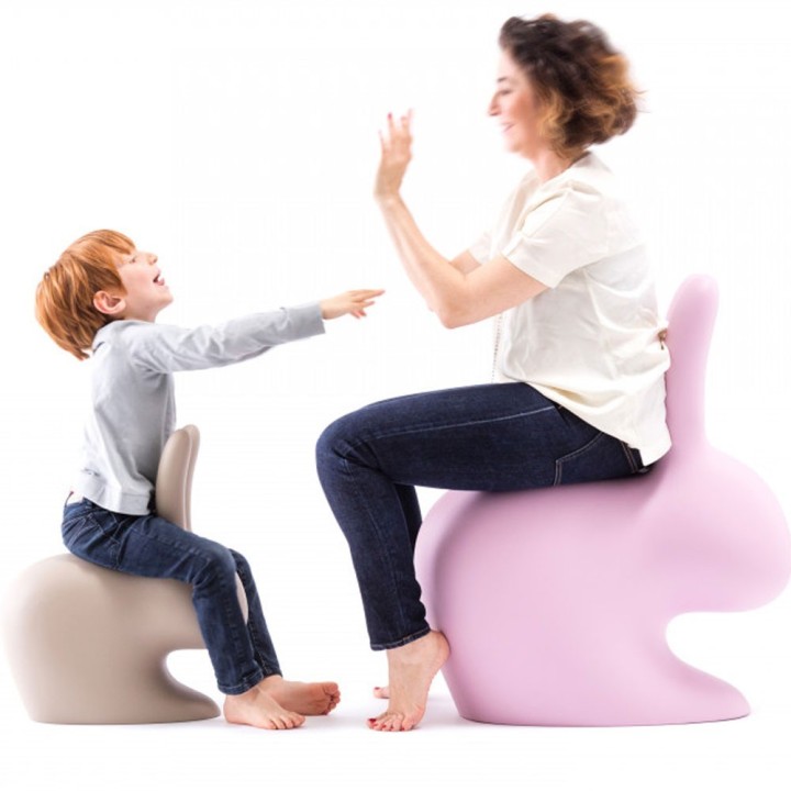 Qeeboo Sedia Rabbit Chair bianca