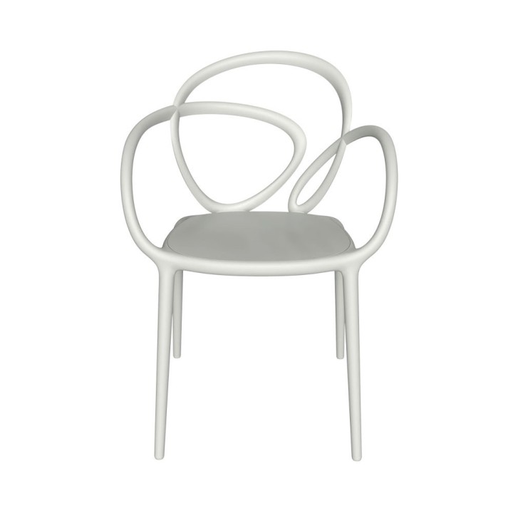 Qeeboo Set di 2 sedie Loop bianche