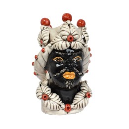 Verus Ceramiche Testa di Moro Demetra uomo volto nero