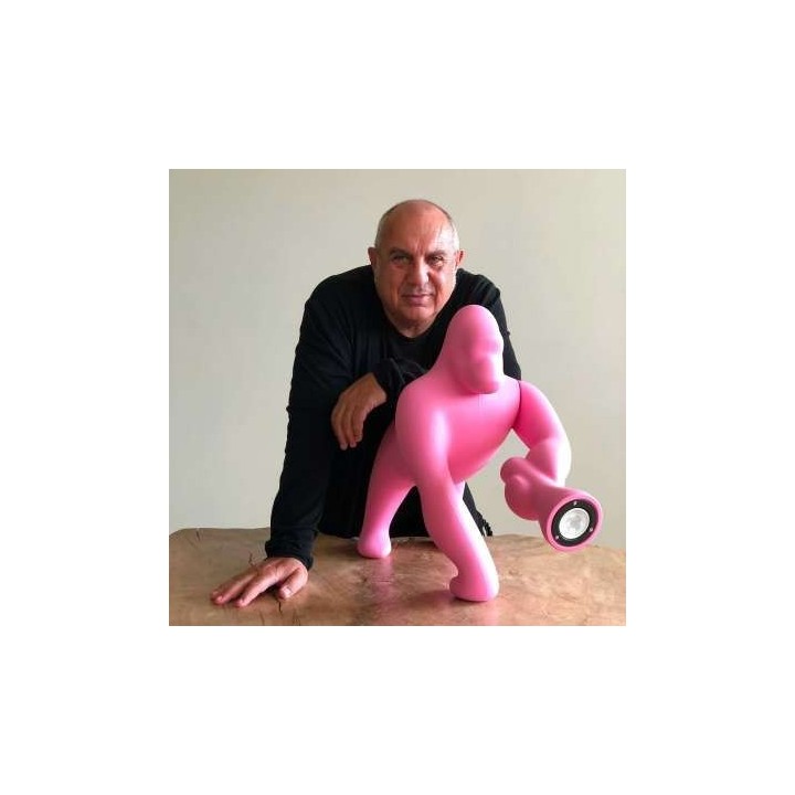 Qeeboo Lampada da tavolo Kong XS bright pink