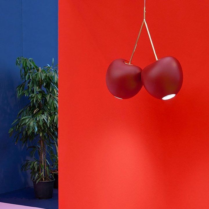 Qeeboo Cherry Lamp a sospensione rossa