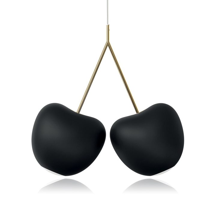 Qeeboo Cherry Lamp a sospensione nera