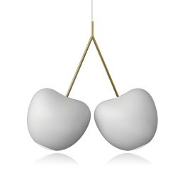 Qeeboo Cherry Lamp a sospensione bianca