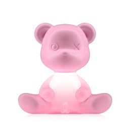 Qeeboo Teddy Boy rosa con cavo