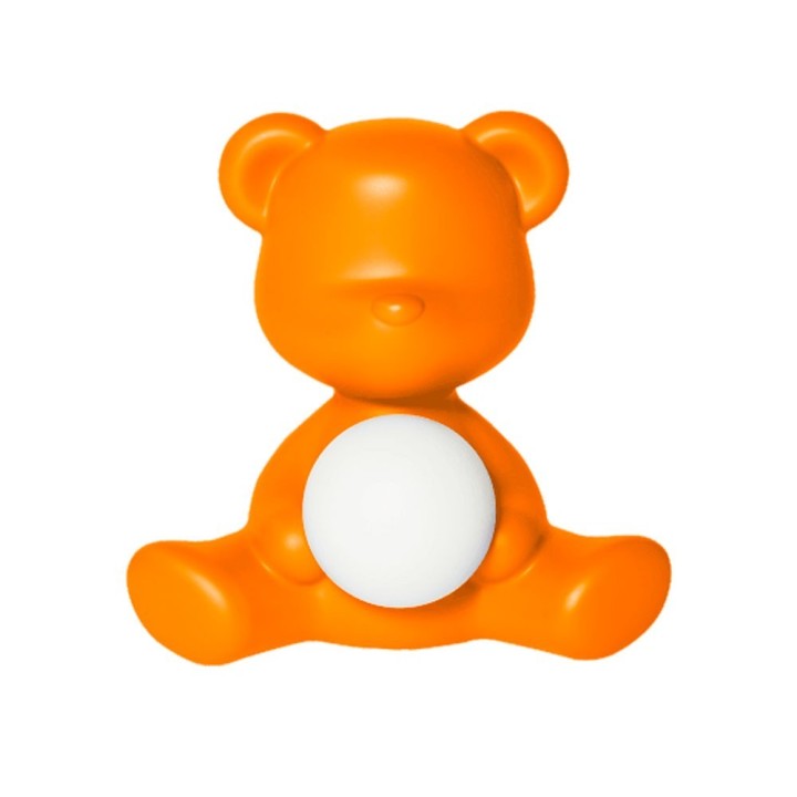 Qeeboo Lampada da tavolo Teddy Girl arancione