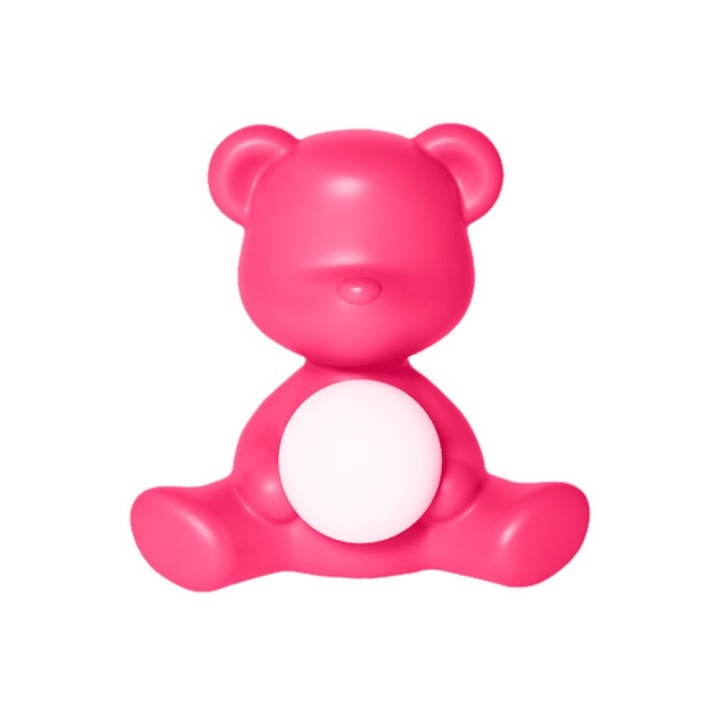 Qeeboo Teddy Girl LED ricaricabile fucsia