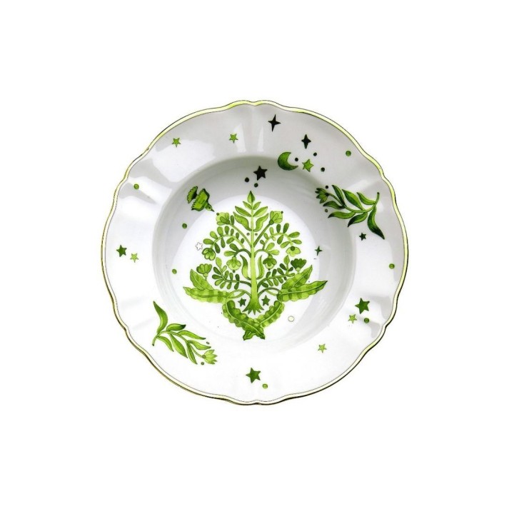 Bitossi Home Piatto fondo floreale Ø 23 cm