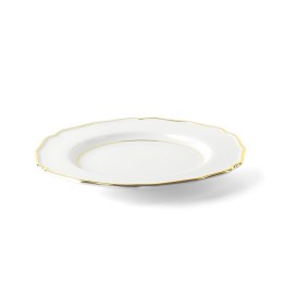 Bitossi Home Piatto piano doppio filo oro Ø 27 cm