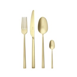 Sambonet Set di 24 posate Rock PVD Champagne Antique