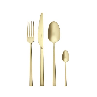 Set 24 Posate Rock PVD Champagne Antique Sambonet –...