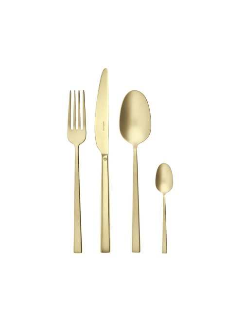 Set 24 Posate Rock PVD Champagne Antique Sambonet – Eleganza Glamour per la Tavola