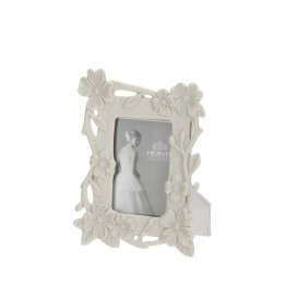 Hervit Creations Cornice Jardin porcellana bianca 13 × 17 cm