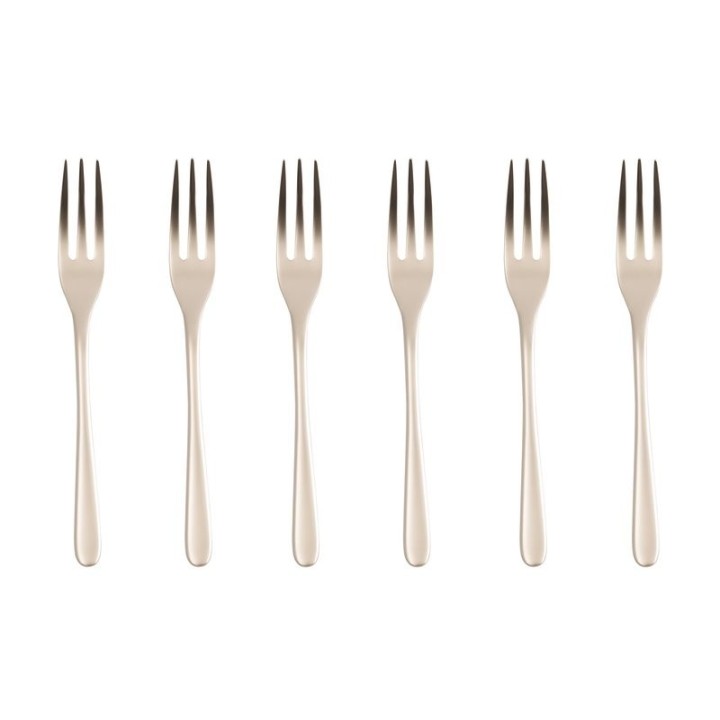 Sambonet Set di 6 forchettine Taste PVD Champagne Antique