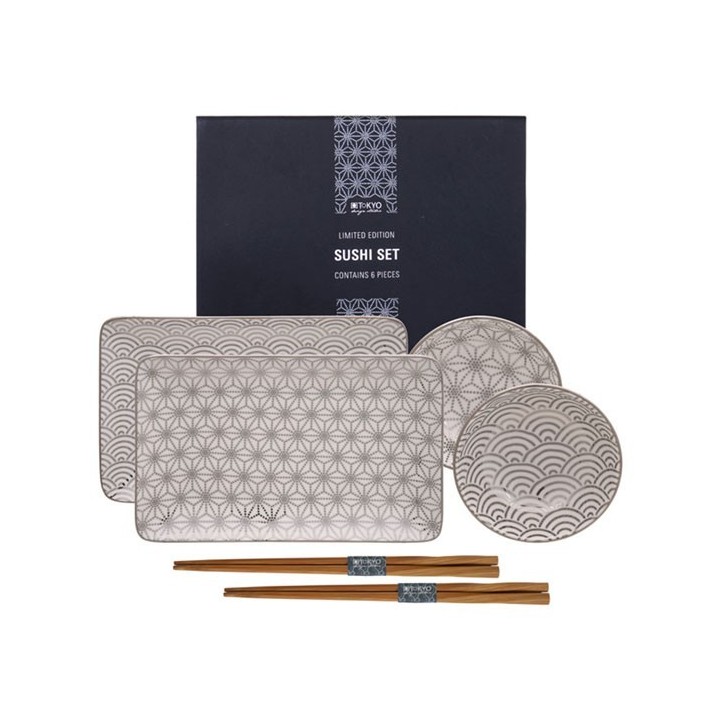 Tokyo Design Set sushi Nippon Platinum 6 pezzi