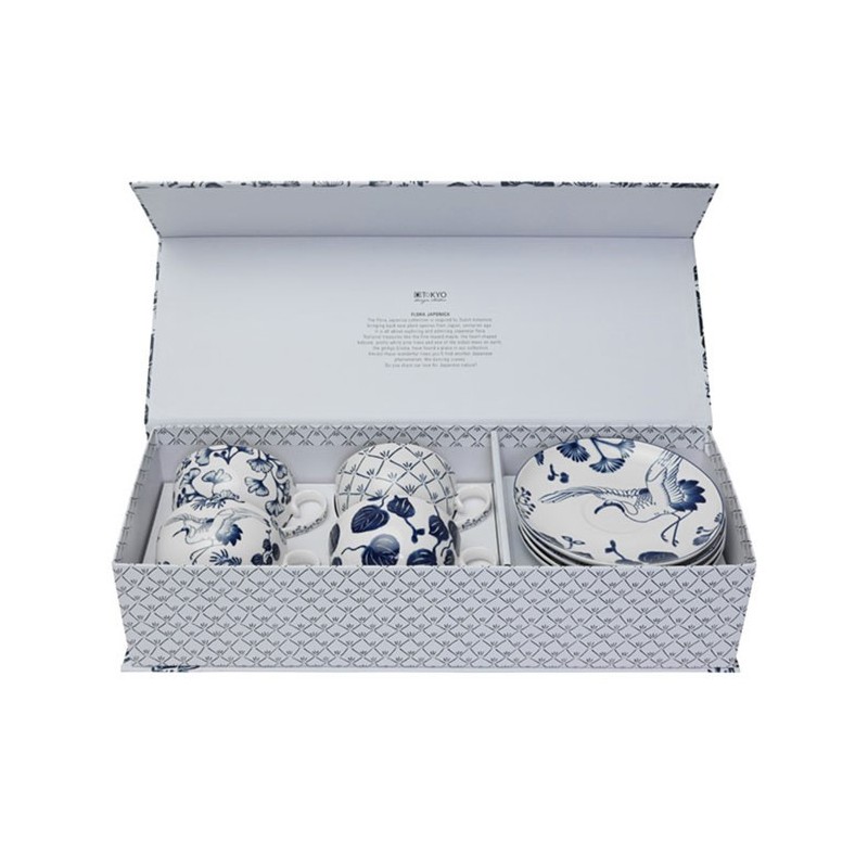 FLORA JAPONICA SET 4TAZZE MOKA