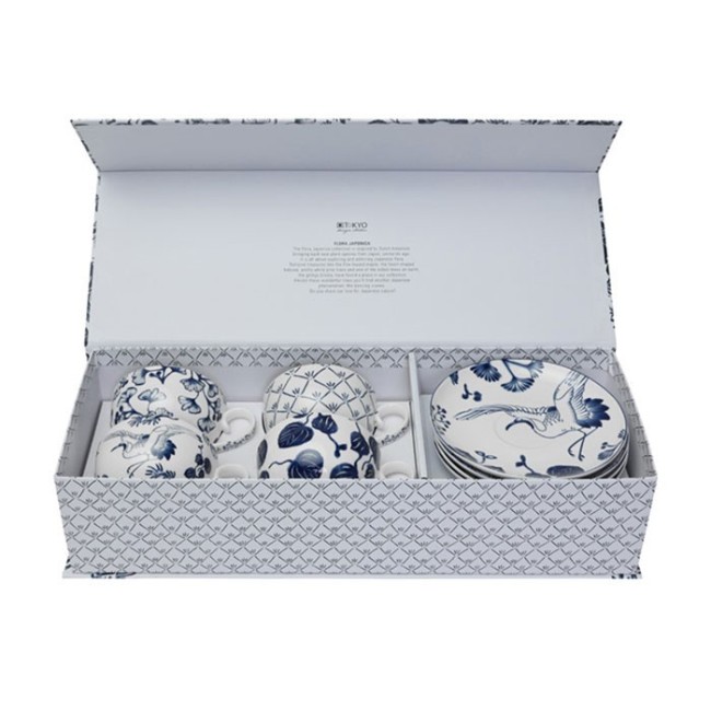 FLORA JAPONICA SET 4TAZZE MOKA